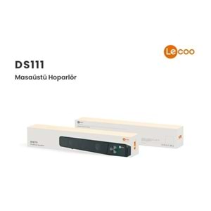 LECOO DS111 Stereo USB+3.5mm Jack Siyah 6w RMS Soundbar Speaker