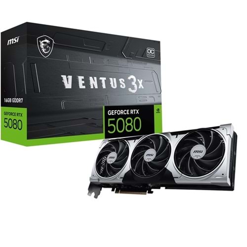 MSI RTX5080 16GB VENTUS 3X OC PLUS 16G GDDR7 256bit HDMI DP PCIe 5.0