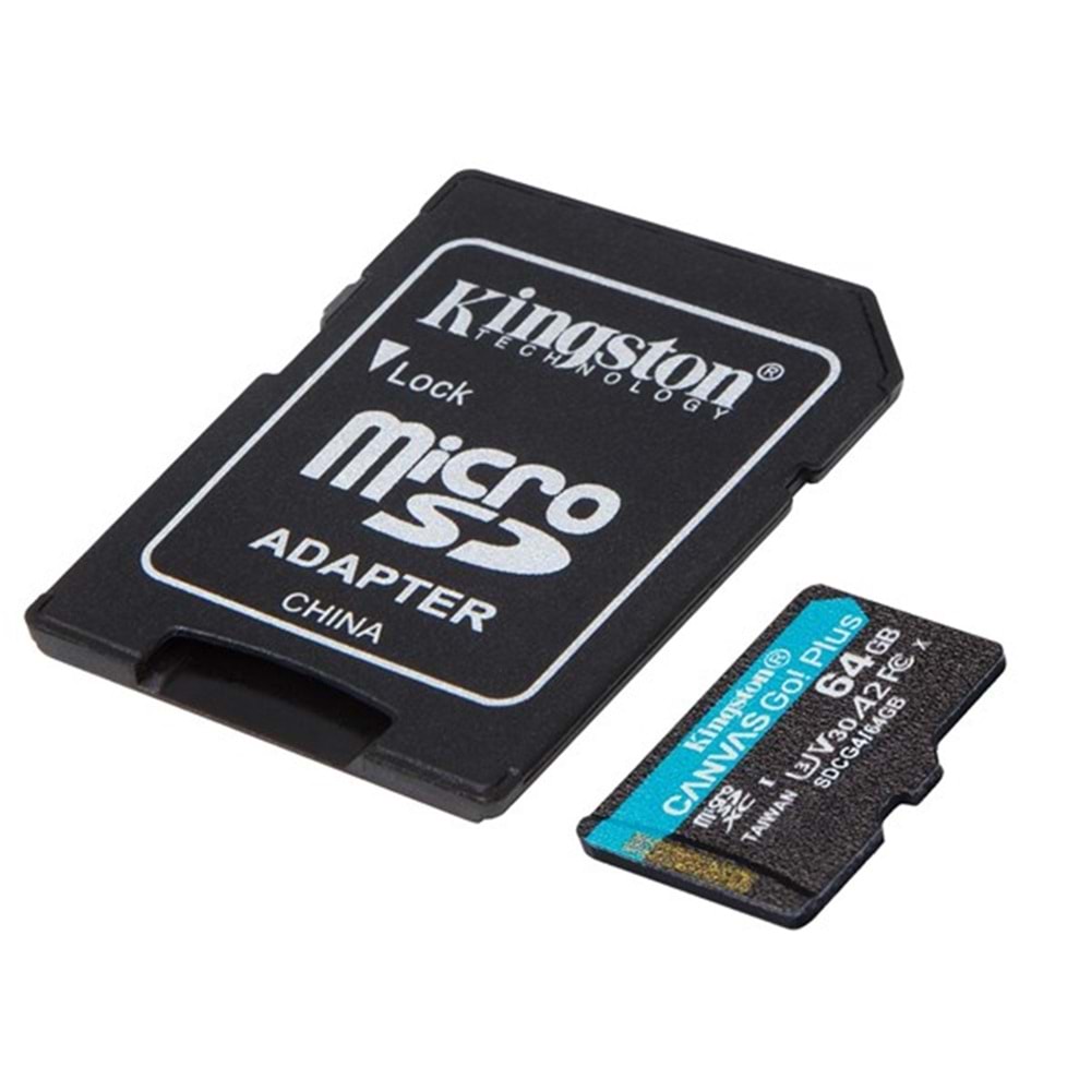 KINGSTON 64GB Micro SD Kart CANVAS GO+ SDCG4/64GB
