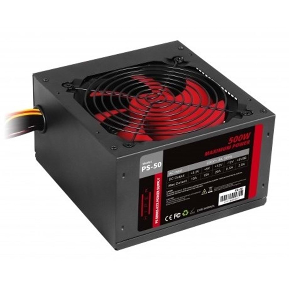HIPER 500W PS-50 12cm Fanlı Power Supply