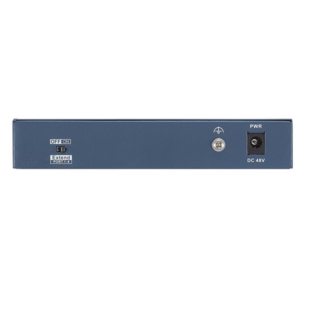 HIKVISION 4port PoE 65w 2-Uplink 10/100 Yönetilemez Switch Metal DS-3E0106HP-E