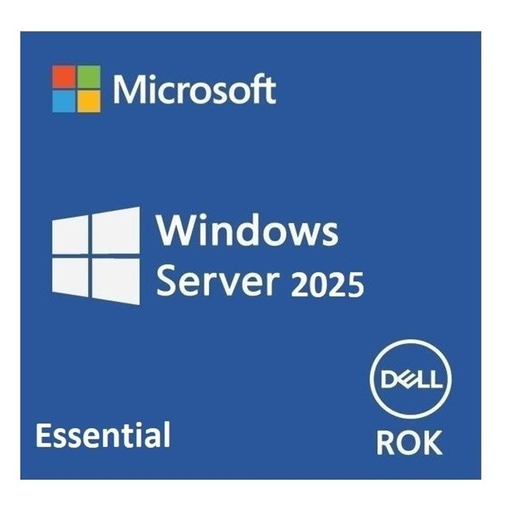 DELL 634-CVDT Windows Server Essentials 2025 Rok 64bit 25 Kullanıcı