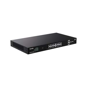 TENDA 16port PoE 250w 2-SFP Gigabit Cloud Yönetilebilir Switch TEG2220P-16-250W