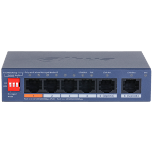 DAHUA 4port PoE 60w 1-Uplink Gigabit Cloud yönetilebilir Switch CS4006-4GT-60