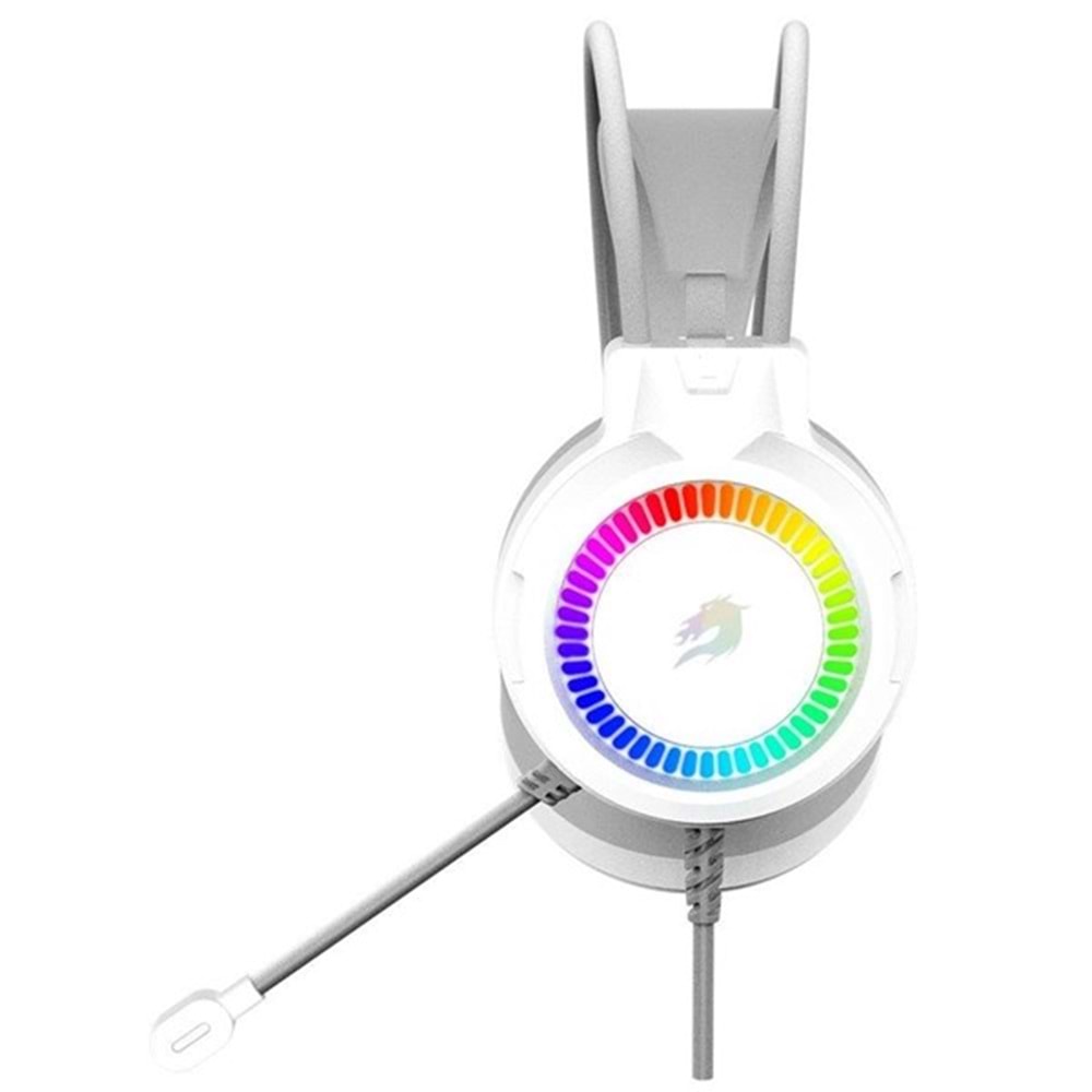 GameBooster HAMMER 7.1 Rainbow Beyaz Gaming Kulaklık H02W