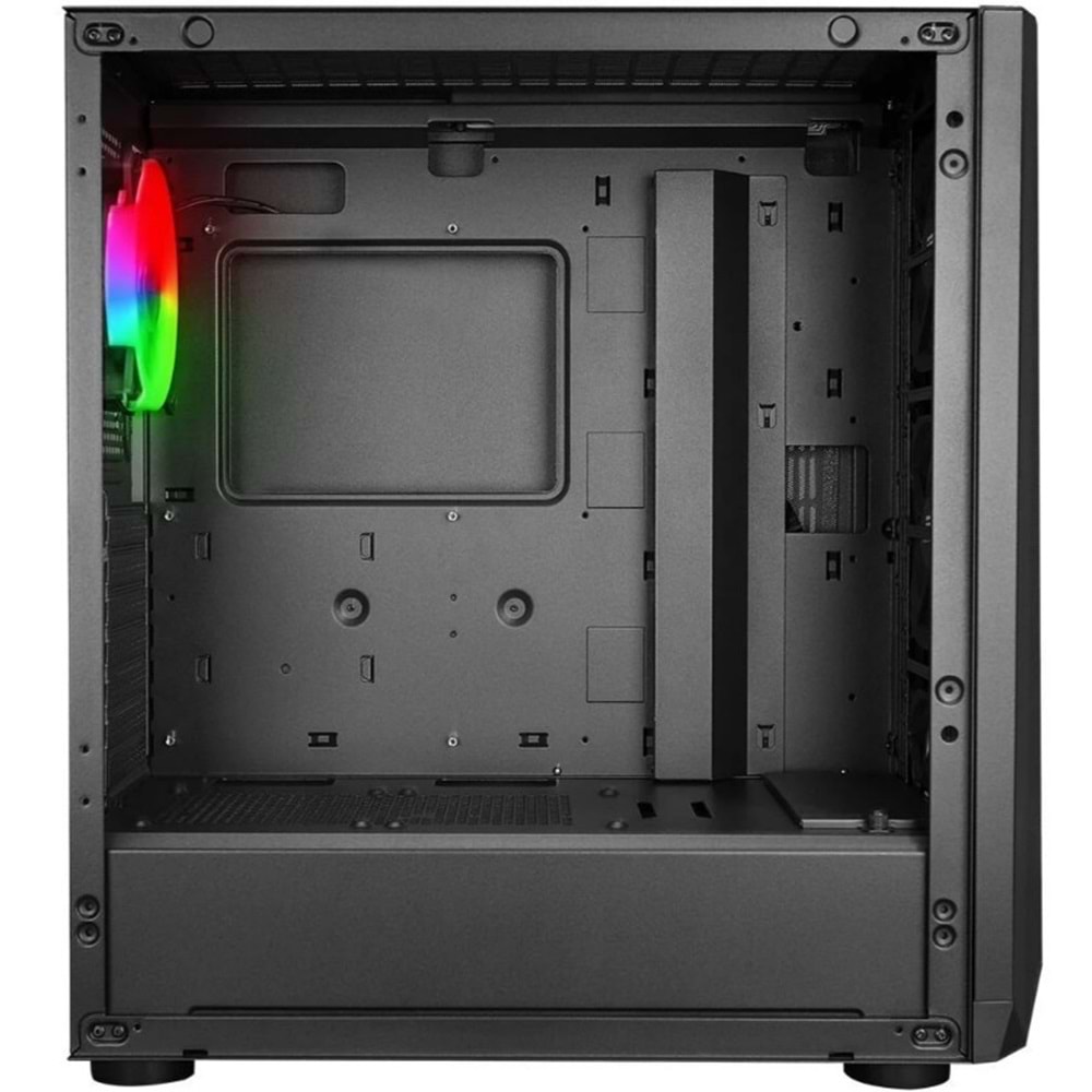 POWERBOOST VK-W001B Gaming Mid-Tower PC Kasası Siyah 360mm Soğutma Desteği