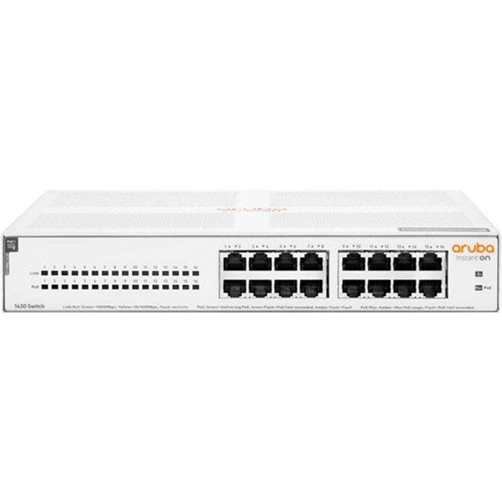 ARUBA 16port-4port PoE 147w Gigabit Yönetilebilir Switch 1430 R8R48A