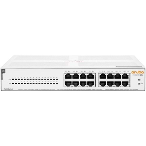 ARUBA 16port-4port PoE 147w Gigabit Yönetilebilir Switch 1430 R8R48A