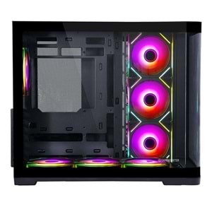 GAMEBOOSTER 750W 80+ BRONZE GB-G2852B-750W Gaming Mid-Tower PC Kasası Siyah 7-Fanlı