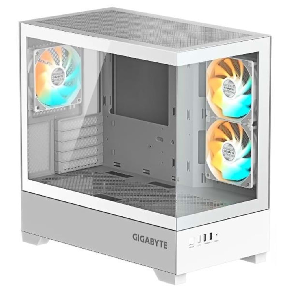 GIGABYTE GB-C201PI GAMING Mid-Tower PC Kasası Beyaz 360mm Soğutma Desteği