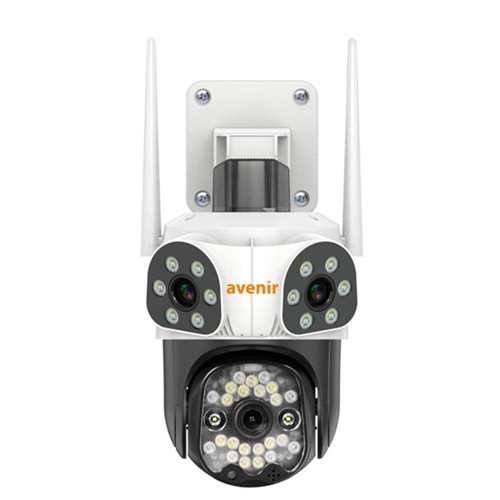 AVENIR 9MP PTZ Speed Dome Wıfı Kablosuz 3-Kameralı IP Kamera AV-S333