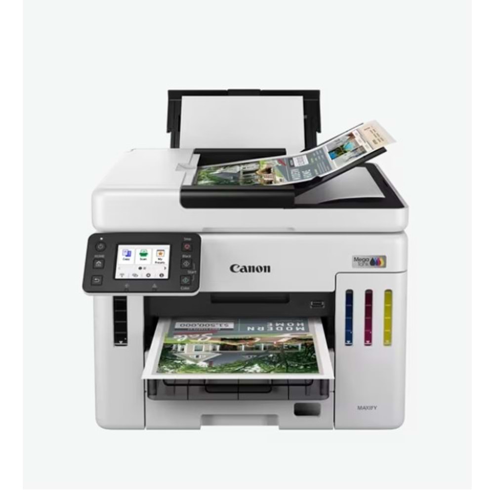 CANON A4 Renkli MAXIFY GX7140 Çok Fonksiyonlu Tanklı Yazıcı Tarayıcı Fotokopi USB 2.0,Ethernet,Kablosuz