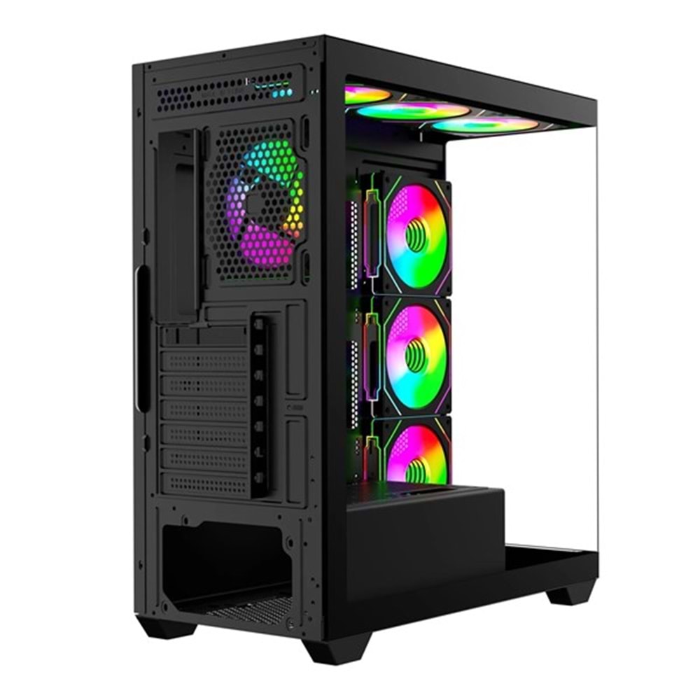 GAMEBOOSTER 750W 80+ BRONZE FALCON A750B Gaming Mid-Tower PC Kasası Siyah