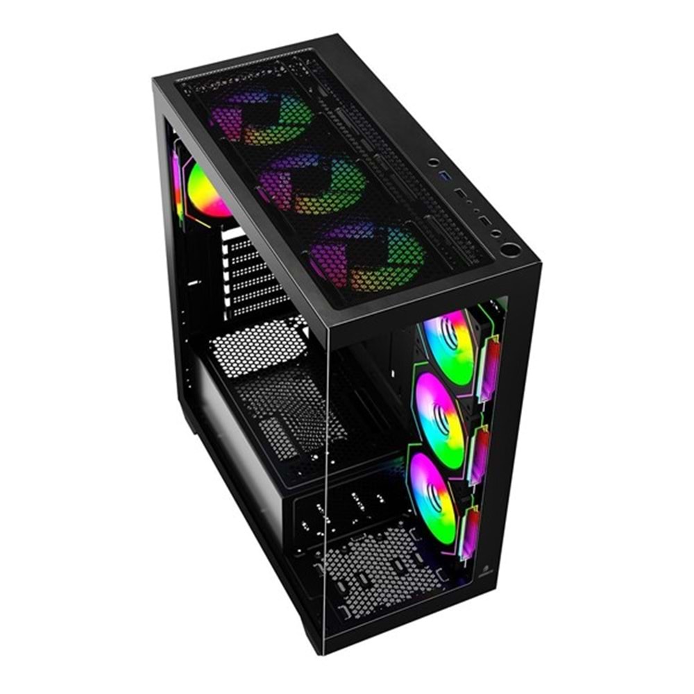 GAMEBOOSTER 750W 80+ BRONZE FALCON A750B Gaming Mid-Tower PC Kasası Siyah