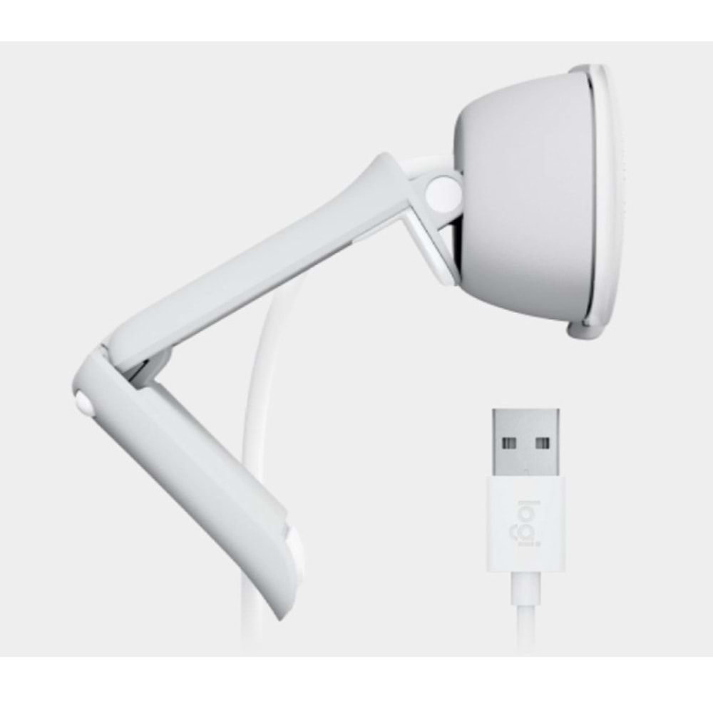 LOGITECH 2MP BRIO 100 Dahili Mikrofonlu Webcam Beyaz 960-001617