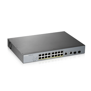 ZyXEL 16port PoE 250w 2-SFP Gigabit Yönetilebilir Switch GS1350-18HP