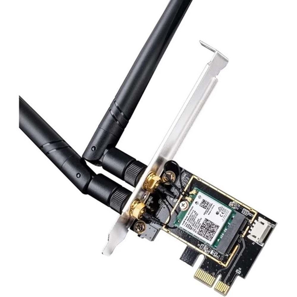 CUDY WE3000 AX5400 WIFI-6E Bluetooth PCI-E 5.3 Kablosuz Adaptör