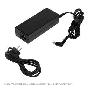 FRISBY FPA-7266DL 19V 4.74A (4.0x1.7) Dell Notebook Adaptörü