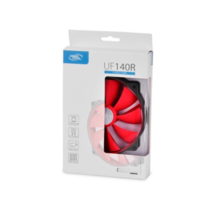 DEEPCOOL UF140R 14cm Kırmızı Kasa Fanı