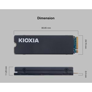 KIOXIA 2TB LSC11K2T04G8 6200- 4900MB/s M2 NVME GEN4 Disk