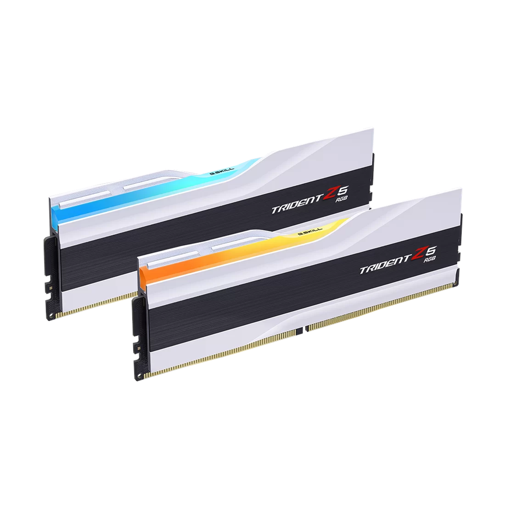 GSKILL 32GB (2X 16GB) DDR5 6000MHZ CL36 DUAL KIT RGB PC RAM TRIDENT Z5 F5-6000J3636F16GX2-TZ5RW BEYAZ