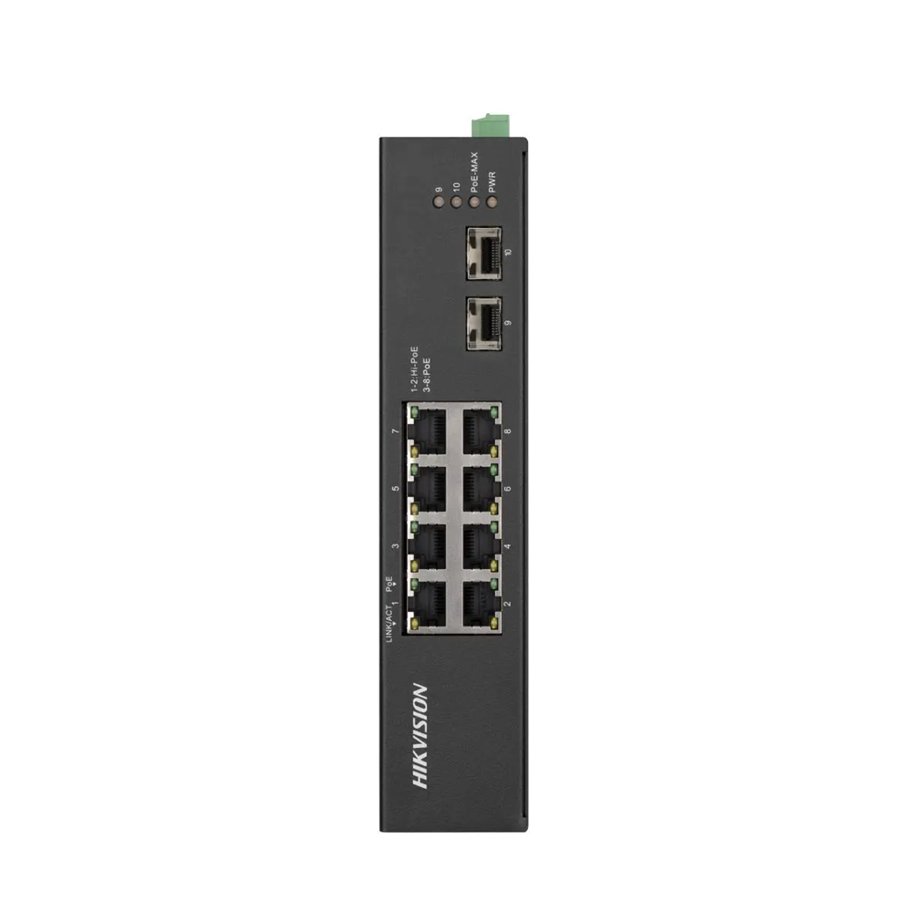 HIKVISION 8port PoE 120w Gigabit Yönetilemez Switch DS-3T0510HP-E/HS
