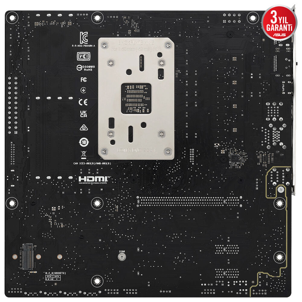 ASUS PRIME B840M-A-CSM DDR5 HDMI-DP TYPEC PCIE 4.0 AM5 mATX Kurumsal Anakart