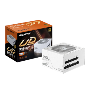 GIGABYTE 1000w 80+Gold GP-UD1000GM PG5 ICE Tam Modüler Power Supply Beyaz