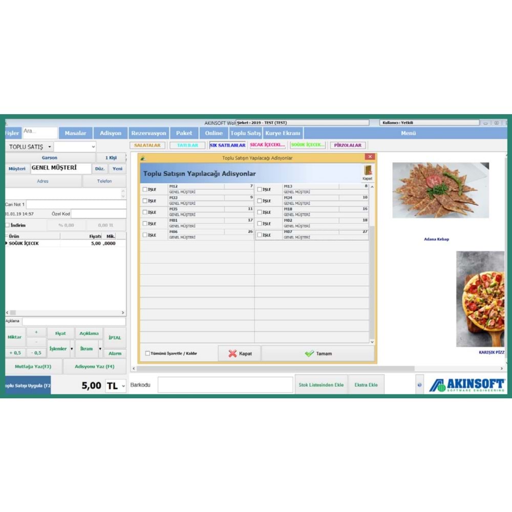 Akınsoft Wolvox Restoran Paket-2