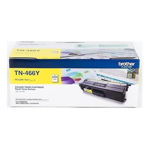 Brother TN-466Y Sarı Ultra Yüksek Kapasiteli Lazer Toner Kartuşu (~6.500 Sayfa)