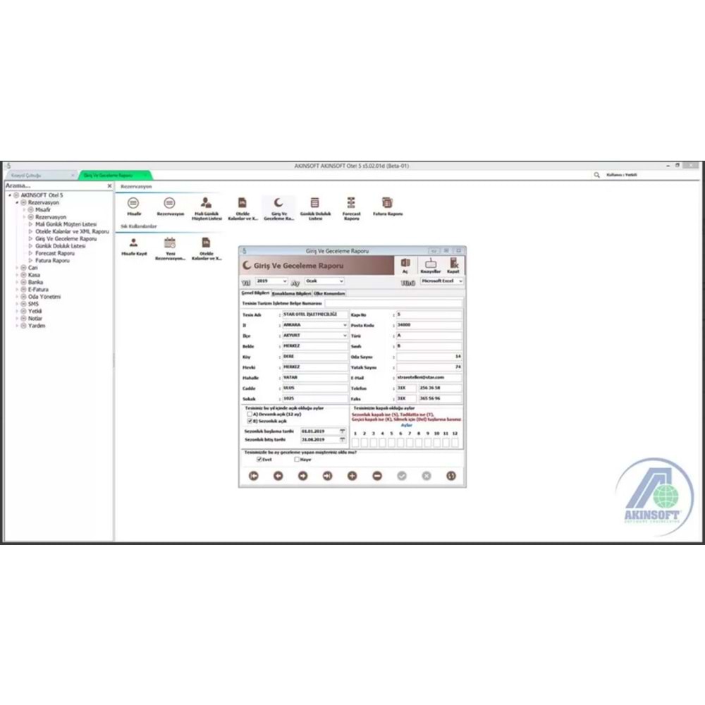 AKINSOFT Otel 5 WOT5 Otel Yönetim Yazılımı AKINSOFT Otel 5 WOT5 Otel Yönetim Yazılımı