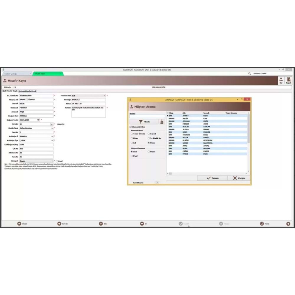 AKINSOFT Otel 5 WOT5 Otel Yönetim Yazılımı AKINSOFT Otel 5 WOT5 Otel Yönetim Yazılımı